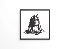 Adiyogi Statue unique icon frame