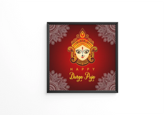 Happy Durga Puja frame