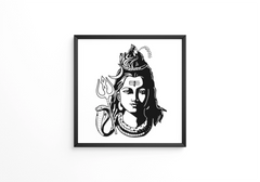 Hindu supreme god kailasa shiva lord of hindu religion frame
