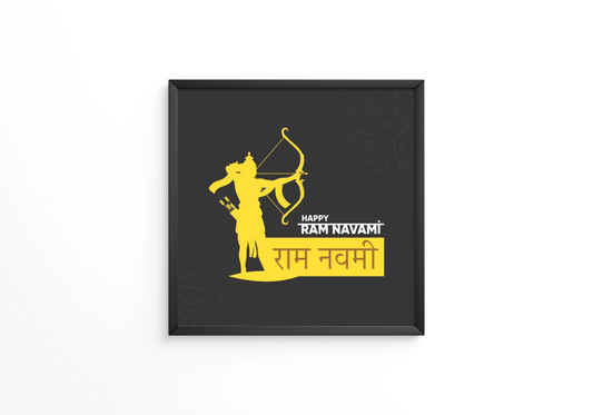 Colorful concept for ram navami frames
