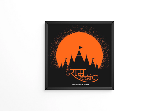Indian festival shree ram navam frame