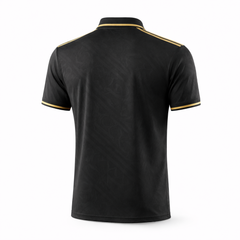 Next Print Black & Gold Polo Neck Football Jersey – Luxury Club Edition Sportswear Polo Edition Jersey 2025-26 online in India