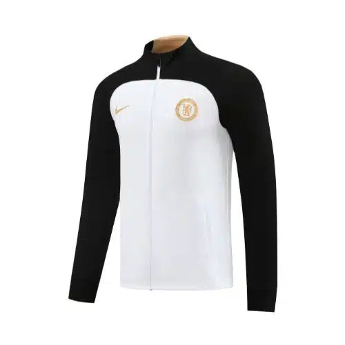 NextPrint Chelsea 2023/24 White & Black Training Jacket – Premium Football Sportswear