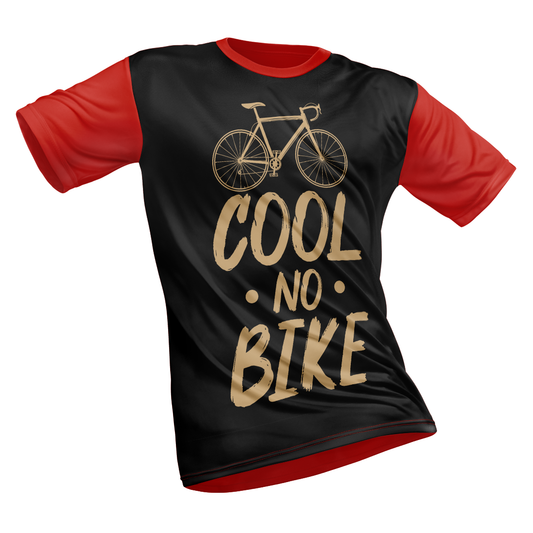 Polyester Half Sleeve T-Shirt with Round Collar and All Over Digital Print.