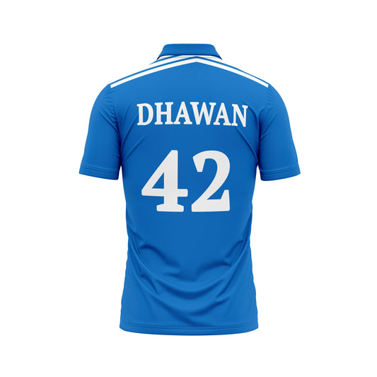Next Print Dhawan Printed India Cricket Training Jersey