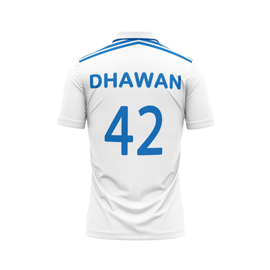 Next Print Dhawan Indian Test Cricket Team Jersey