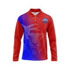 Next Print Ipl Delhi Customisable Polo neck Full Sleeves jersey