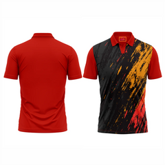 Red Polo Neck Half Sleeve T Shirt NextprintrE179