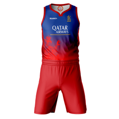 Next Print Customised RCB Basketball Jersey With Shorts RCBBJS_1.