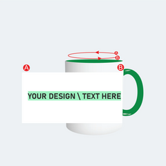 Customised Green Color Mug
