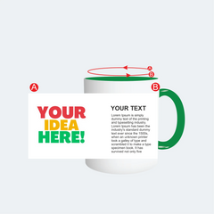 Customised Green Color Mug