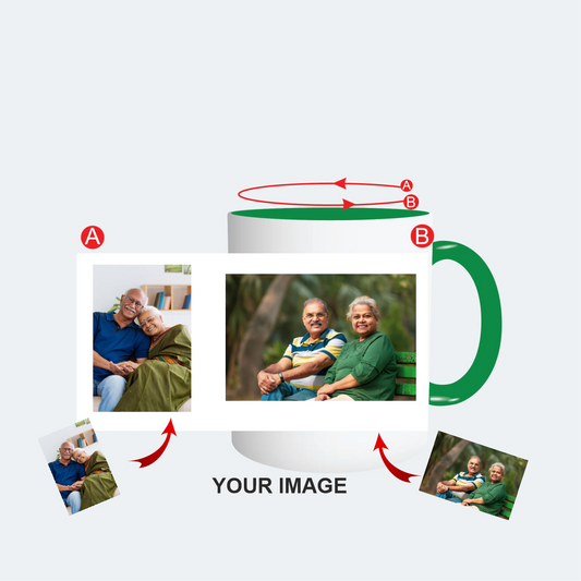 Customised Green Color Mug