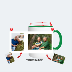 Customised Green Color Mug