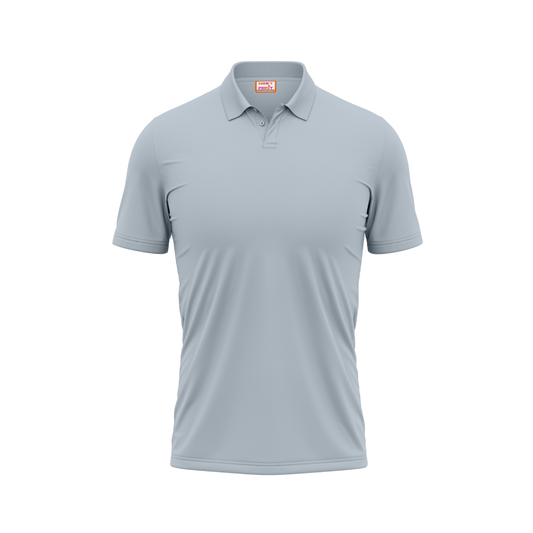 Plain Polo neck Grey Tshirt