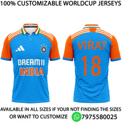 Next Print Customized India Jersey - Print your own name number and logo