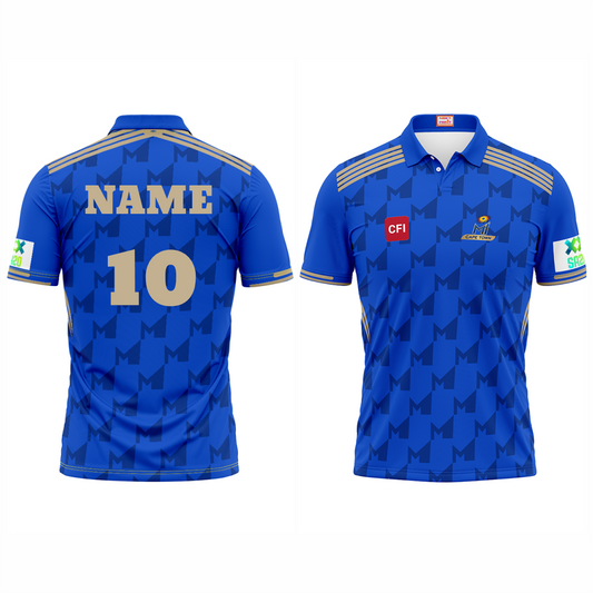 Next Print Customised MI Cape Town Cricket Jersey