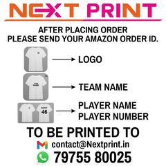 Next Print Customised Kabaddi Jersey – All Over Printed Sublimation Sports T-Shirt with Player Name, Number, Team Name & Logo
