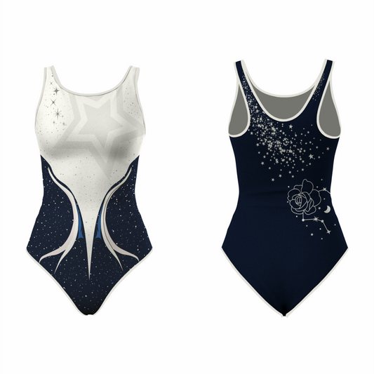 Next Print Girls/Women Sleeveless Leotard - Ideal for Gymnastics, Dance, Yoga, Acrobatics or Performance (Toddlers, Kids, Adults) NP0000S220