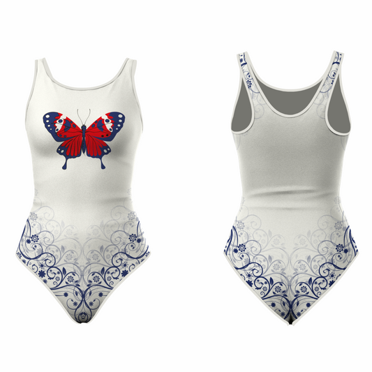 Next Print Girls/Women Sleeveless Leotard - Ideal for Gymnastics, Dance, Yoga, Acrobatics or Performance (Toddlers, Kids, Adults) NP0000S240)