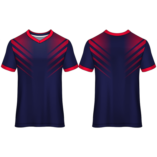 Next Print Customised  Round Neck Jersey With Name & Number. NP0000S48