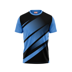 Round Neck Printed Jersey Skyblue NP00101