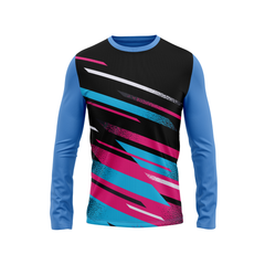 Round Neck Fullsleeve Printed Jersey Skyblue NP00102