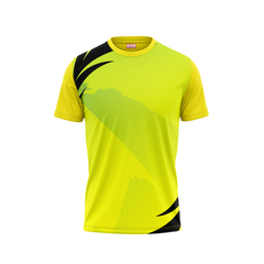 Round Neck Printed Jersey Yellow NP00107