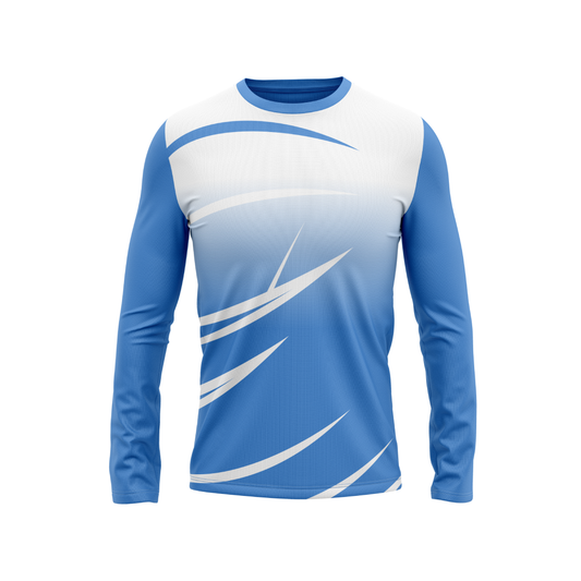 Round Neck Fullsleeve Printed Jersey Skyblue NP00114