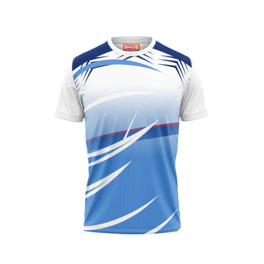 Round Neck Printed Jersey White NP00114