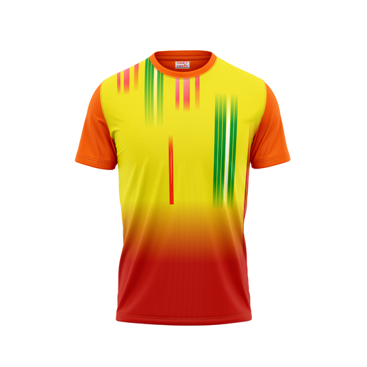 Round Neck Printed Jersey Orange NP00118