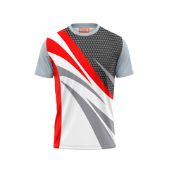 Round Neck Printed Jersey Grey NP00118