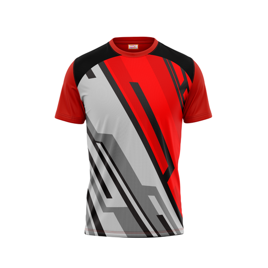 Round Neck Printed Jersey Red NP00120