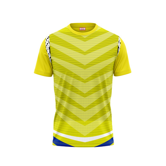 Round Neck Printed Jersey Yellow NP00123