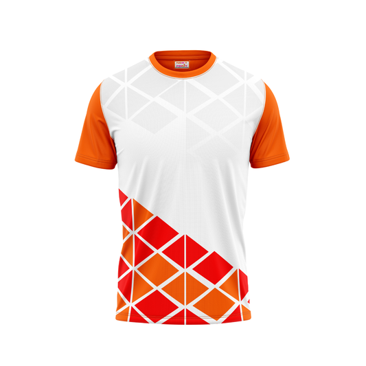 Round Neck Printed Jersey Orange NP00118
