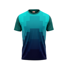 Round Neck Printed Jersey Green NP00131