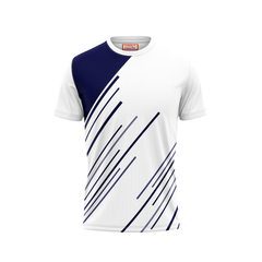 Round Neck Printed Jersey White NP00134