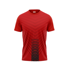 Round Neck Printed Jersey Red NP0013