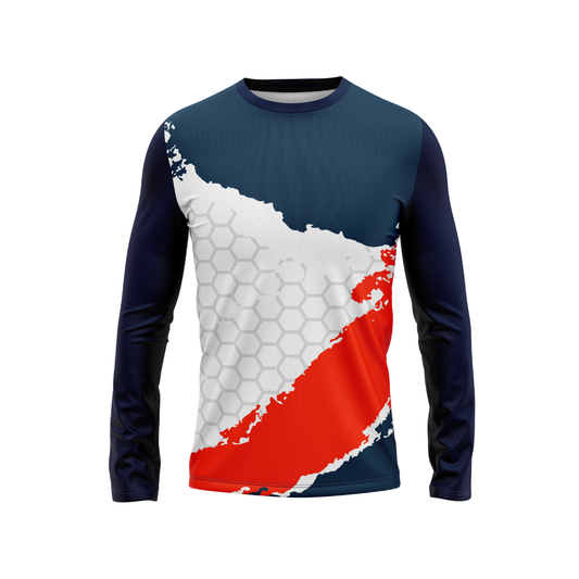 Round Neck Fullsleeve Printed Jersey White NP00140