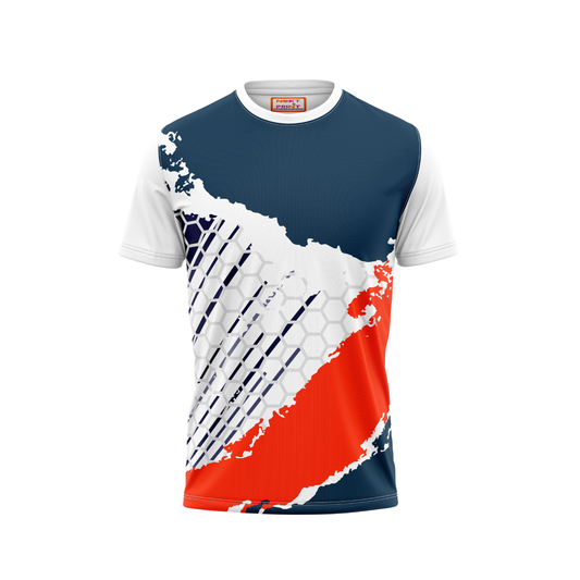 Round Neck Printed Jersey White NP00140