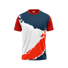 Round Neck Printed Jersey Red NP00140