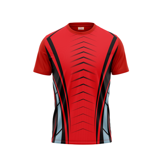 Round Neck Printed Jersey Red NP00142