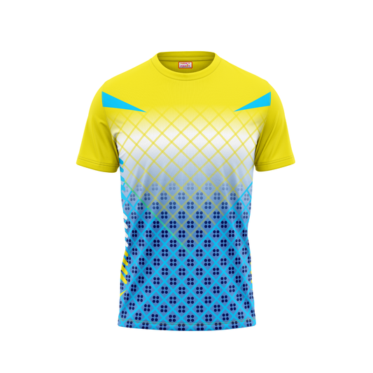 Round Neck Printed Jersey Yellow NP00154