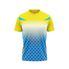 Round Neck Printed Jersey Yellow NP00154