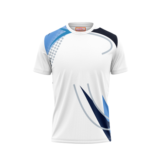 Round Neck Printed Jersey White NP00159