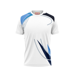 Round Neck Printed Jersey White NP00159