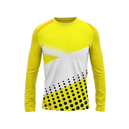 Round Neck Fullsleeve Printed Jersey Yellow NP00174