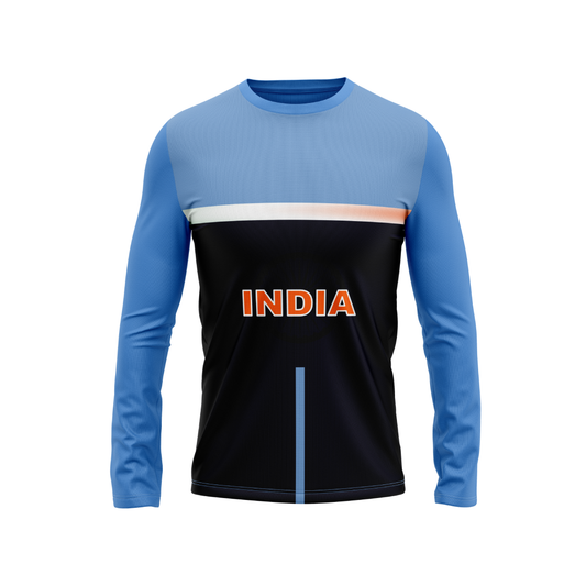 Round Neck Fullsleeve Printed Jersey Skyblue NP00177