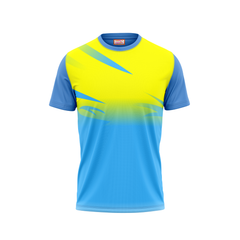 Round Neck Printed Jersey Skyblue NP00184