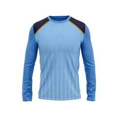 Round Neck Fullsleeve Printed Jersey Skyblue NP00186