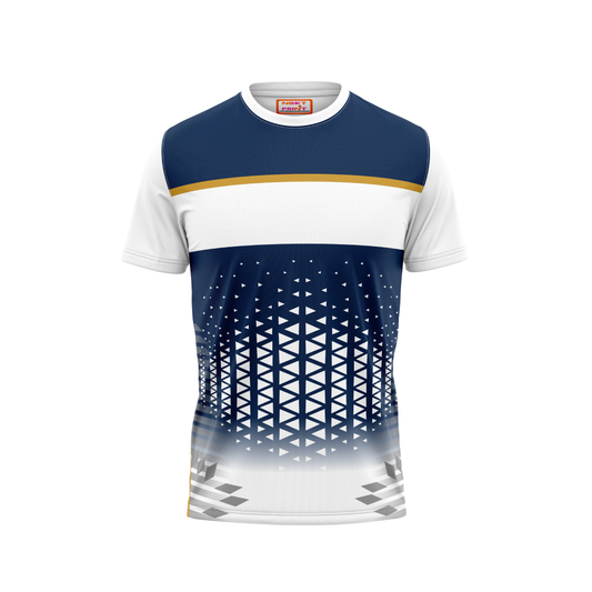 Round Neck Printed Jersey White NP00190